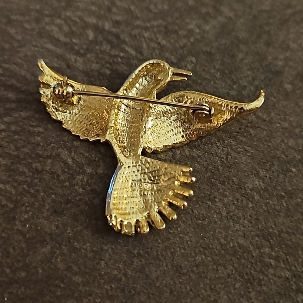 VTG SPHYNX English Flying Bird Phoenix Fantasy Castlecore Enamel Brooch - Picture 4 of 5